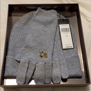 BCBG hat and gloves set - grey